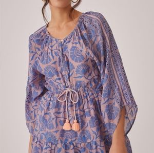 Anthropology Omika V-Neck Floral Printed Tunic
